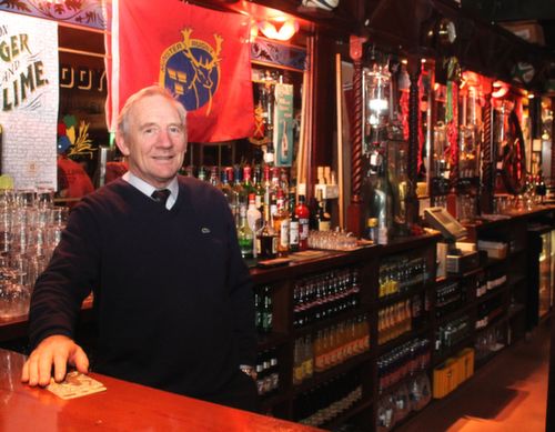 Der O'Sullivan, Behind the bar at The Mall Tavern Tralee